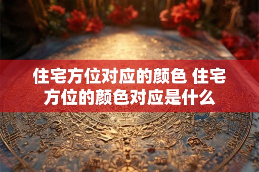 住宅方位对应的颜色 住宅方位的颜色对应是什么
