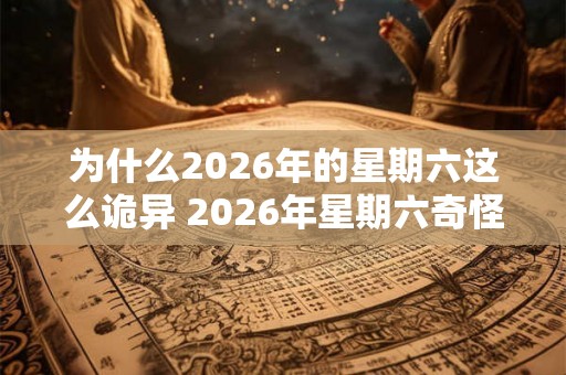 为什么2026年的星期六这么诡异 2026年星期六奇怪原因