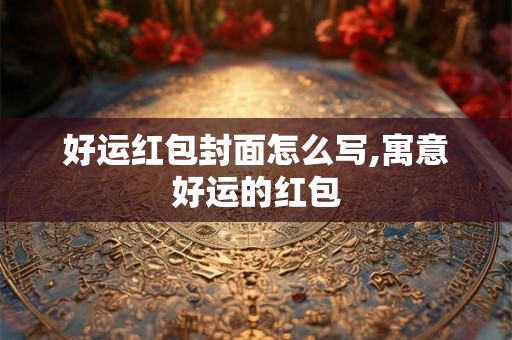 好运红包封面怎么写,寓意好运的红包 好运红包封面怎么写,寓意好运的红包