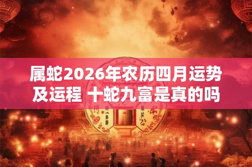 属蛇2026年农历四月运势及运程 十蛇九富是真的吗 属蛇2026年农历四月运势及运程 十蛇九富是真的吗