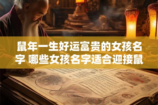 鼠年一生好运富贵的女孩名字 哪些女孩名字适合迎接鼠年好运富贵