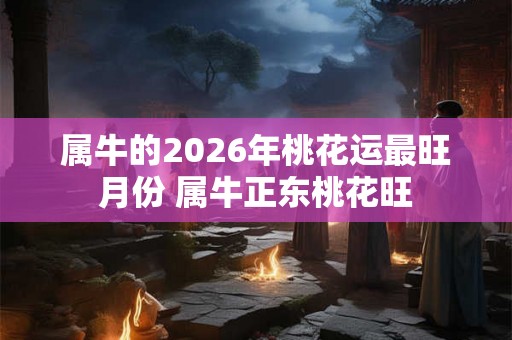 属牛的2026年桃花运最旺月份 属牛正东桃花旺