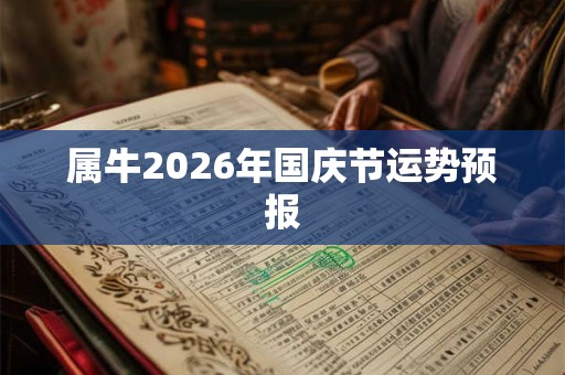属牛2026年国庆节运势预报