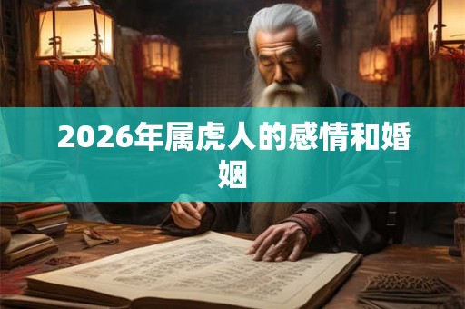 2026年属虎人的感情和婚姻