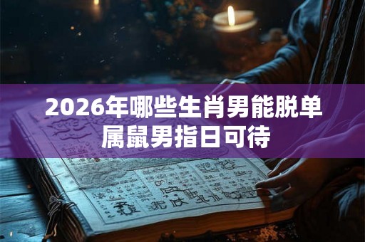 2026年哪些生肖男能脱单 属鼠男指日可待