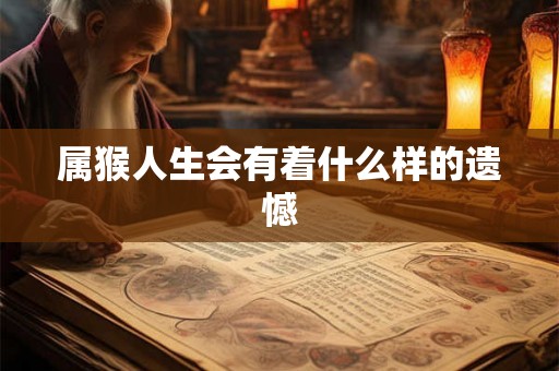 属猴人生会有着什么样的遗憾
