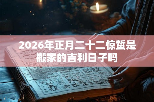 2026年正月二十二惊蜇是搬家的吉利日子吗