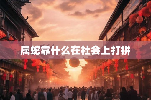 属蛇靠什么在社会上打拼