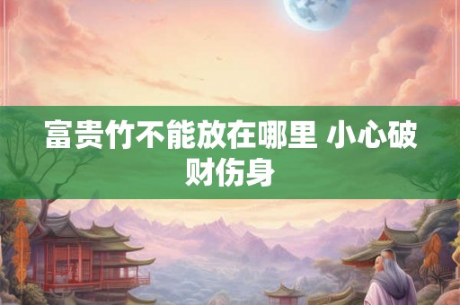 富贵竹不能放在哪里 小心破财伤身