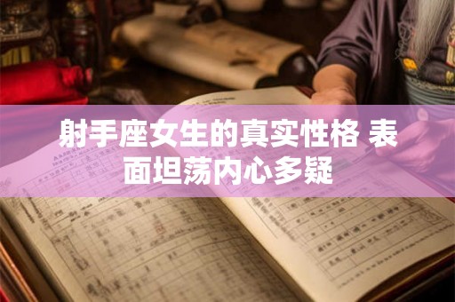射手座女生的真实性格 表面坦荡内心多疑