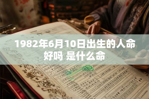 1982年6月10日出生的人命好吗 是什么命