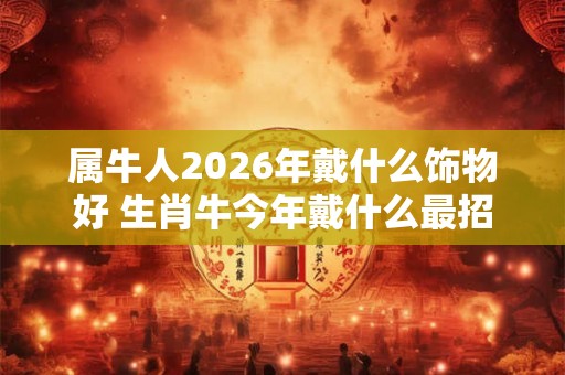 属牛人2026年戴什么饰物好 生肖牛今年戴什么最招财 属牛人2026年戴什么饰物好 生肖牛今年戴什么最招财