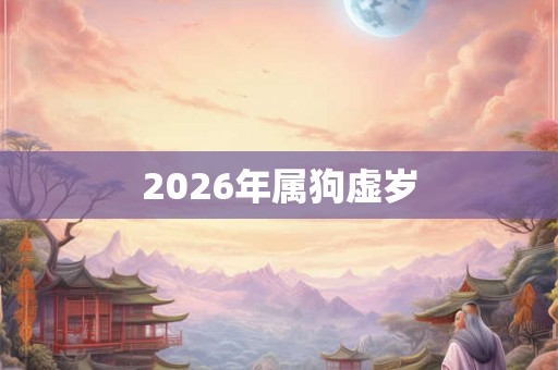 2026年属狗虚岁