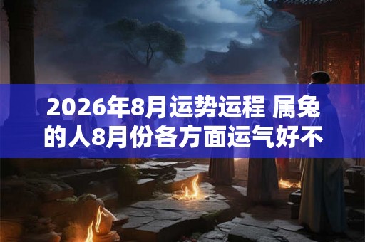 2026年8月运势运程 属兔的人8月份各方面运气好不好