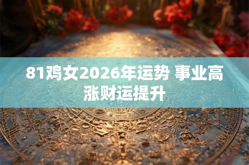 81鸡女2026年运势 事业高涨财运提升