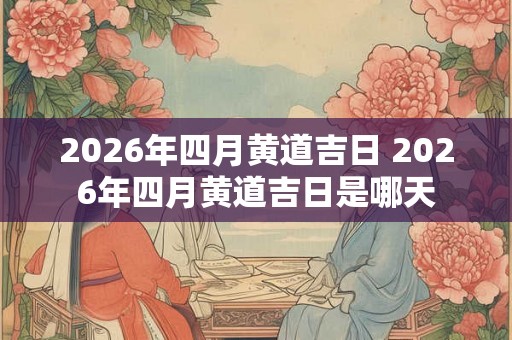 2026年四月黄道吉日 2026年四月黄道吉日是哪天