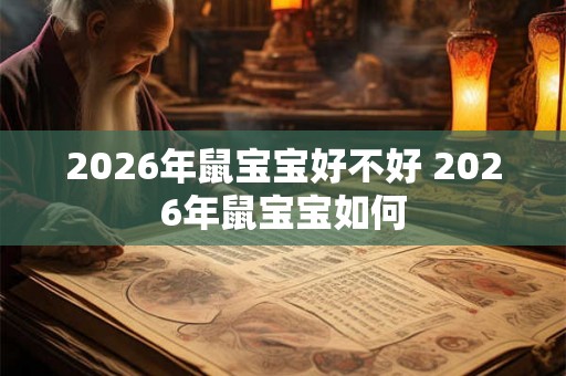 2026年鼠宝宝好不好 2026年鼠宝宝如何