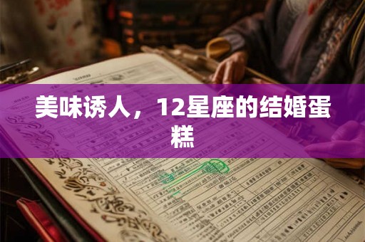 美味诱人,12星座的结婚蛋糕 美味诱人,12星座的结婚蛋糕