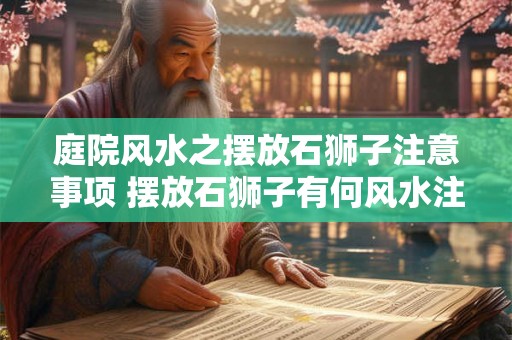 庭院风水之摆放石狮子注意事项 摆放石狮子有何风水注意 庭院风水之摆放石狮子注意事项 摆放石狮子有何风水注意