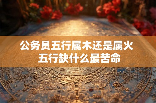 公务员五行属木还是属火  五行缺什么最苦命