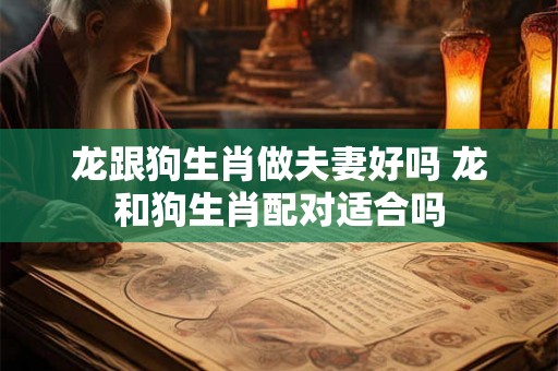 龙跟狗生肖做夫妻好吗 龙和狗生肖配对适合吗