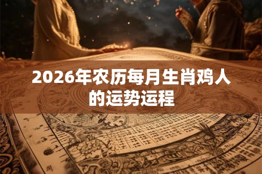 2026年农历每月生肖鸡人的运势运程