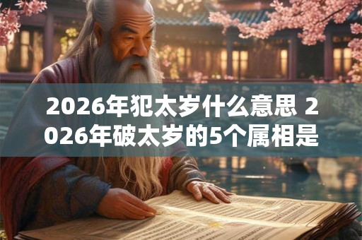 2026年犯太岁什么意思 2026年破太岁的5个属相是什么