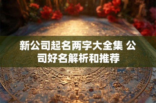 新公司起名两字大全集 公司好名解析和推荐 新公司起名两字大全集 公司好名解析和推荐