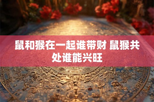 鼠和猴在一起谁带财 鼠猴共处谁能兴旺