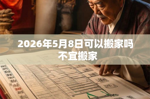 2026年5月8日可以搬家吗  不宜搬家