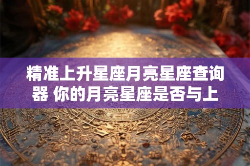 精准上升星座月亮星座查询器 你的月亮星座是否与上升星座精准匹配