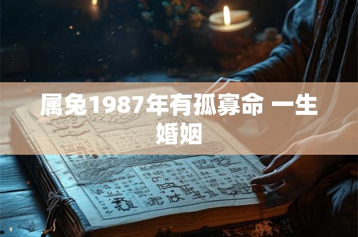 属兔1987年有孤寡命 一生婚姻