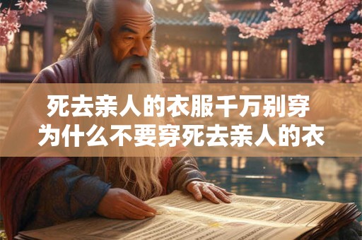 死去亲人的衣服千万别穿 为什么不要穿死去亲人的衣服