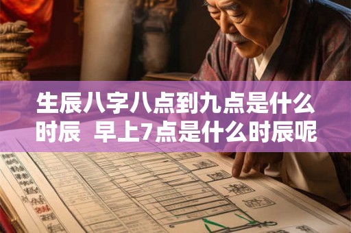 生辰八字八点到九点是什么时辰  早上7点是什么时辰呢八字