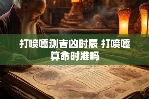 打喷嚏测吉凶时辰 打喷嚏算命时准吗