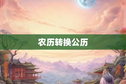 农历转换公历 农历转换公历