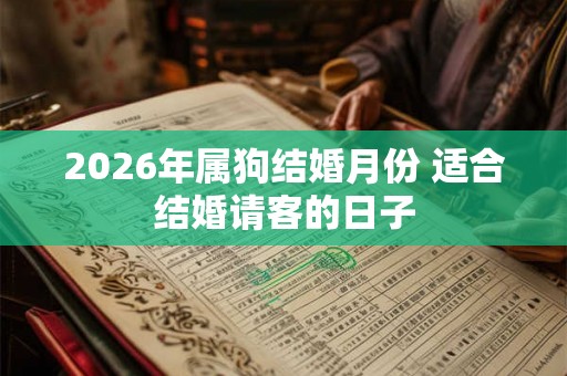 2026年属狗结婚月份 适合结婚请客的日子