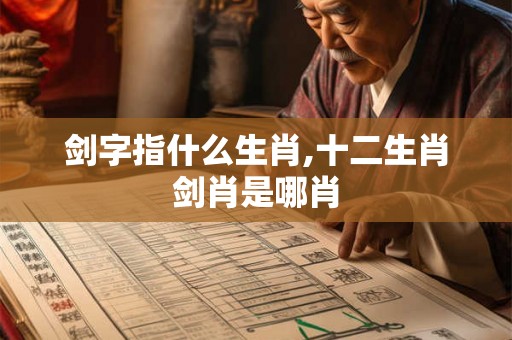 剑字指什么生肖,十二生肖剑肖是哪肖