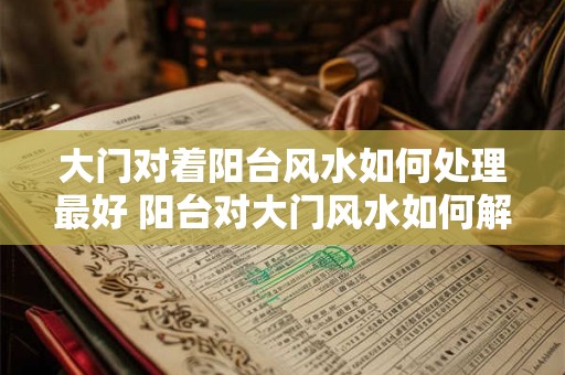 大门对着阳台风水如何处理最好 阳台对大门风水如何解决