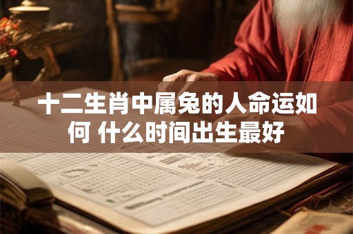十二生肖中属兔的人命运如何 什么时间出生最好