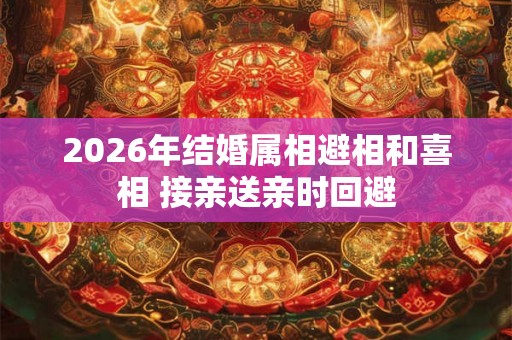 2026年结婚属相避相和喜相 接亲送亲时回避