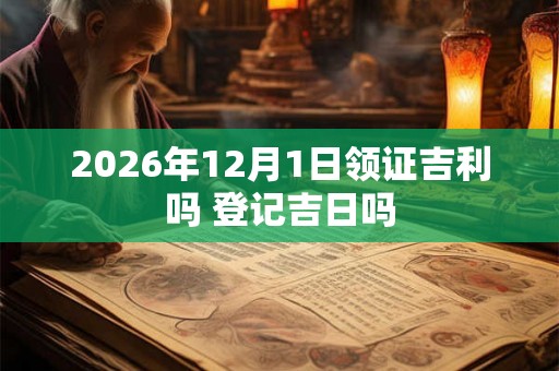 2026年12月1日领证吉利吗 登记吉日吗 2026年12月1日领证吉利吗 登记吉日吗