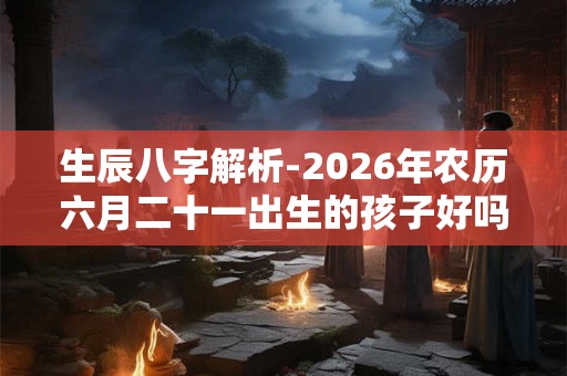 生辰八字解析-2026年农历六月二十一出生的孩子好吗
