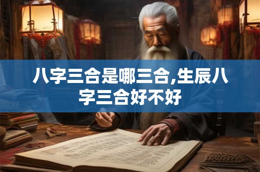 八字三合是哪三合,生辰八字三合好不好
