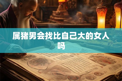 属猪男会找比自己大的女人吗