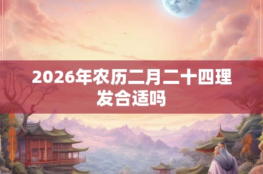 2026年农历二月二十四理发合适吗