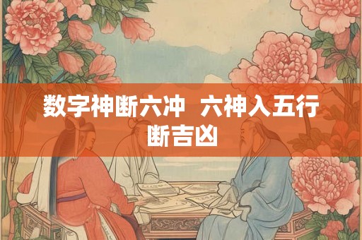 数字神断六冲  六神入五行断吉凶