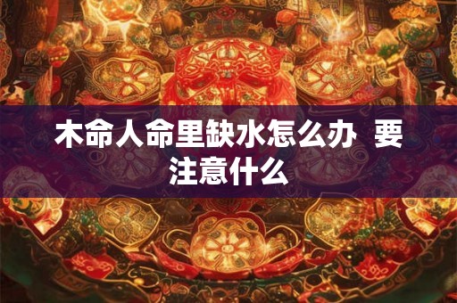 木命人命里缺水怎么办  要注意什么