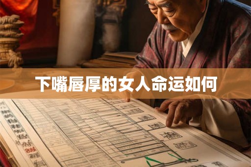 下嘴唇厚的女人命运如何