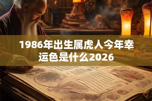 1986年出生属虎人今年幸运色是什么2026